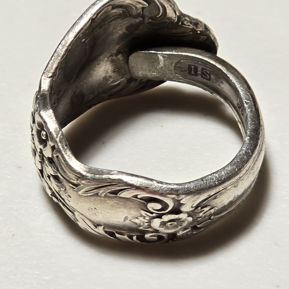 Men's Size 13 Vintage Hand Forged Spoon Ring 17 - Picture 3 of 4